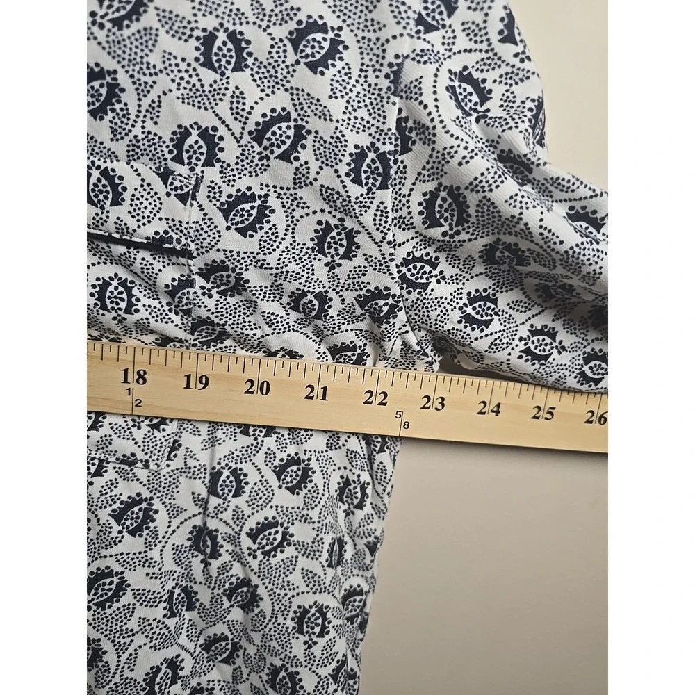 Rebecca Minkoff Pajama Set Women L Floral Paisley Button Down Top Pants NWOT - Picture 14 of 16
